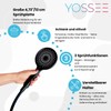 YOSSEE Hand-held shower head with holder - 12 cm matt