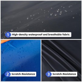 Molebt Funda para automóvil Hatchback Impermeable para Todas Las Condiciones climáticas, Ajuste Universal Toyota Yaris, Honda Fit, Kia Rio, Mini Cooper Coupe/Convertible, Mitsubishi Mirage, etc