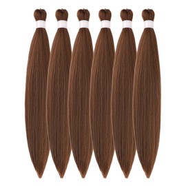 Brown Blonde Braiding Hair Pre Stretched for Knotless Box Braids 27/30/613 Mixed Box Braids Hair Extension for Braiding