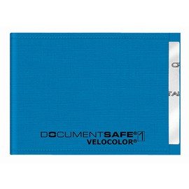 VELOFLEX 3271351 - Document Safe Kartenhülle, Kreditkartenhülle, RFID/NFC-Schutz, RFID-Blocker, 90 x 63 mm, blau, 1 Stück