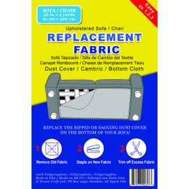 Sofa/Chair Dust Cover - Cambric - Bottom Cloth/Replacement Fabric for Underside of Upholstered Sofa or Chair = 90cm x 4 Yards