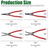 Keadic 8 Pcs 13" Internal External Snap Ring Pliers Set