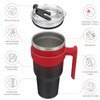BJPKPK 40oz Stainless Steel Double Wall Insulated Tumbler With Handle