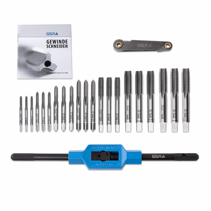 GSR Tap 23 Piece Metric M3-M12 Tap + Reamer +
