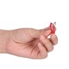 50 Pcs Little Pet Hair Clips Mini Peach Heart Hairpin