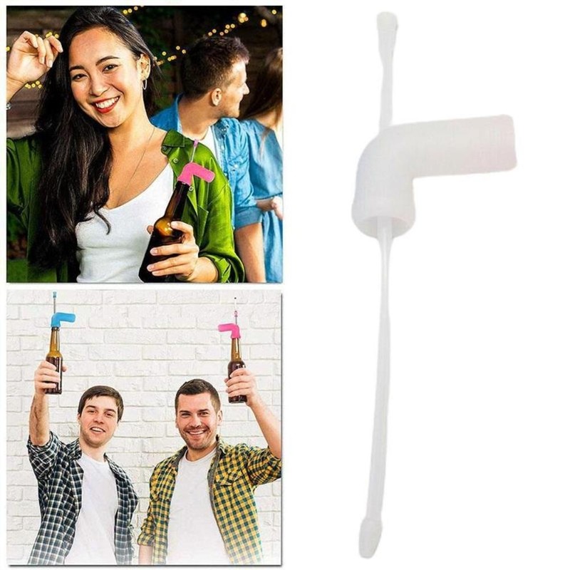Beer Bong Funnel Portable Beer Snorkel Quick Drink Beer Bottle