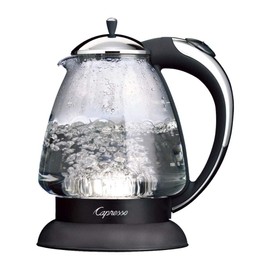 Capresso 259 Water Kettle, 10" x 8.25" x 6.25", Polished Chrome