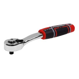 Sealey Premier Pear-Head Offset Ratchet Wrench 1/4" Sq Drive with Flip Reverse - AK8937