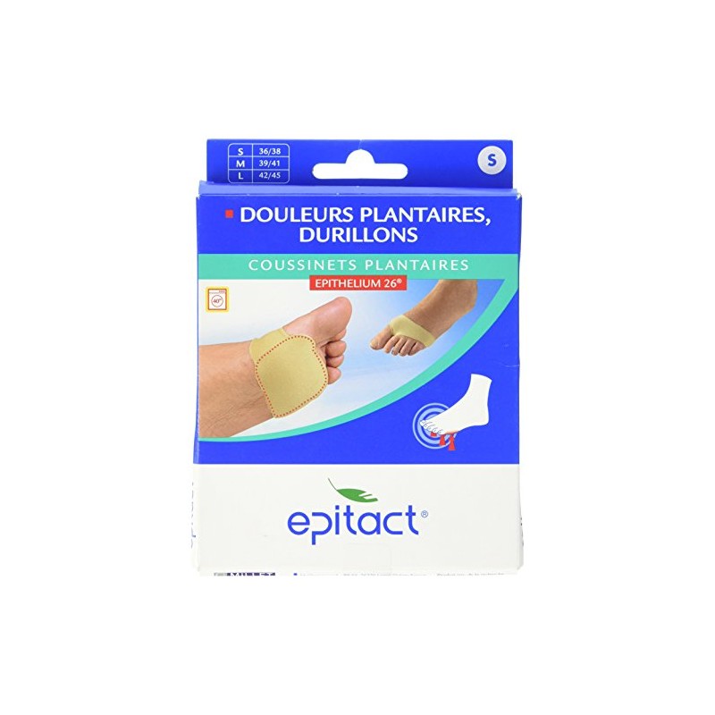 Epitact Plantar Cushions with Epithelium 26 1 pair – Size: 39/41