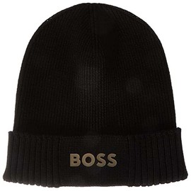 BOSS Men's Asic_Beanie Hat, Black 1
