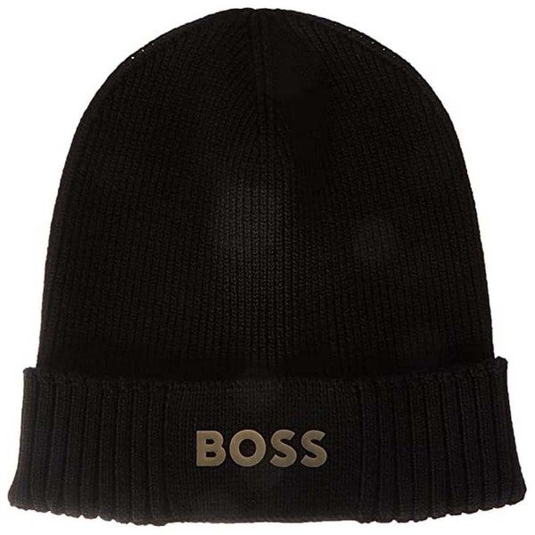 BOSS Men's Asic_Beanie Hat, Black 1
