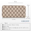 Grigioy Women's Long Wallet, Large Capacity (Holds 10 Cards, Multi-Functional,