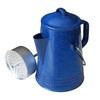 Grip Coffee Percolator (Blue) - Durable Glazed Enamel Steel -