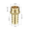 sourcing map Brass Barb Hose Fitting Connector Adapter 16mm Barbed
