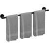 IOQ 30" Matte Black Towel Bar, Towel Rack for Bathroom