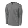 Bulwark FR Men's Flame Resistant Flex Knit Henley, Charcoal