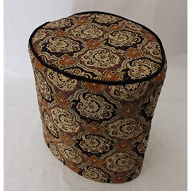 Simple Home Inspirations Quilted Cover Compatible with Instant Pot Pressure Cookers (6Qt, Black Paisley)