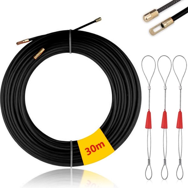 Mis.Moon 30 m Cable Retraction Aid with 3 Guide Springs,