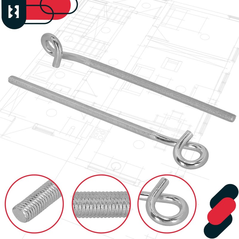 KOTARBAU Set of 2 swing hooks, screw hooks, M12, 310