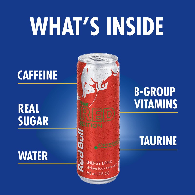 Red Bull Red Bull Energy Drink, Watermelon, 8.4 Fl Oz