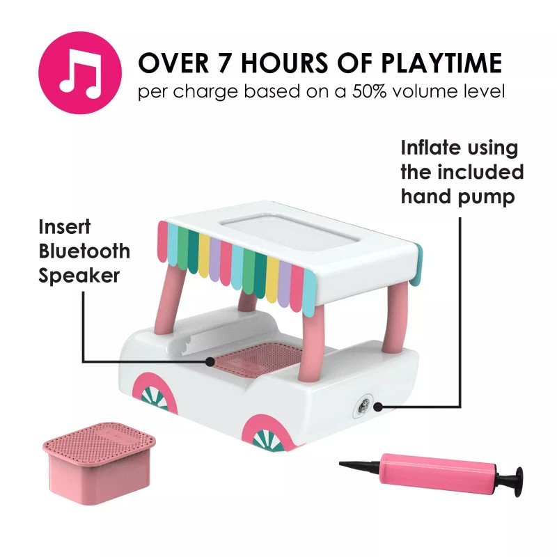 Packed Party 2-Pk Inflatable "Party Car" IPX7 Waterprof Pool Bluetooth