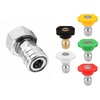 Garden Hose to Pressure Washer Adapter,Pressure Washer Spray Nozzle Tip
