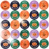 200x Halloween Stickers - 4cm Round (Happy Halloween Pumpkin) (1)