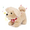 Electric Plush Toys Puppy Interactive Pet Dog-Walking,Barking,Tail Wagging Interactive Toys
