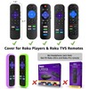 2 Pack Remote Cover for Roku, Battery Cover for TCL