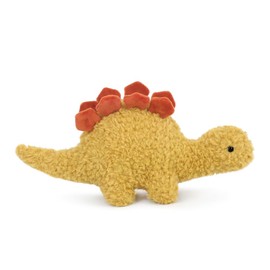 MON AMI Spike Stegosaurus Plush Toy - 13" Stuffed Animal Toy for Kids, Soft Dinosaur Plushie, Cute Cuddly Gift for Boys & Girls, Yellow Dino Plush for Toddlers & All Ages