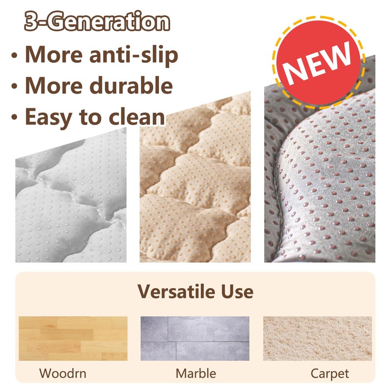 Beavtaens Baby Play Mat, 50x50 Playpen Mat with Super Soft