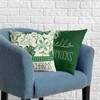 Kwlegh St Patricks Day Hello Shamrocks Pillow Covers 20x20 Green