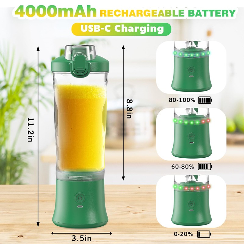 Portable Blender Personal Juicer for Shakes and Smoothies - 20