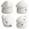 Ceramic Mushroom Aquarium Decor, Betta Fish Cave Hideout for Shrimp,