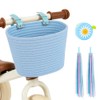 Adiwo Cotton Rope Woven Cycle Basket, Bicycle Basket, Bike Basket