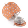 Stylish Scandinavian Style Teapot Cover, Red Style, Earl Gray, Artisan