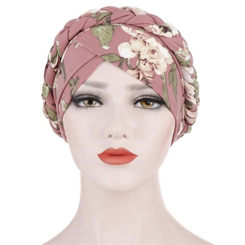 YEHUDAF LEE Women's Turban Braid Headwear Headscarves Chemo Cap Pre-Tied