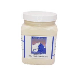 Chalk Style All-in-One Paint: Eco-friendly, matte finish for furniture, home decor, cabinets, and crafts. Low voc and odor. 32oz #12 Devonshire Cream