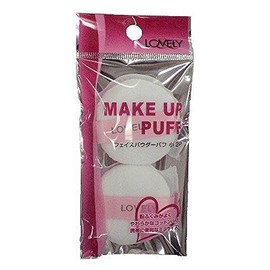 LOVELY LV41004 Face Powder Puff Small, 2 Pieces