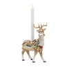 Fitz and Floyd Noel Holiday Standing Deer Ceramic Candle Holder