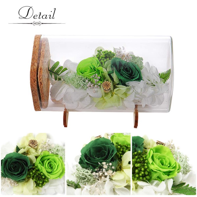 Teat Sight Preserved Flower Flower Bottle Gift Box Soleil (Rose,