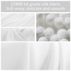 Silk-Pillow-Cases 25 Momme 2 Pack for Hair and Skin: White,