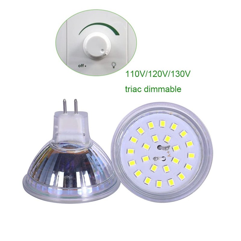 ukzboss mr16 120V Dimmable 5w 6000K Cool White Daylight White
