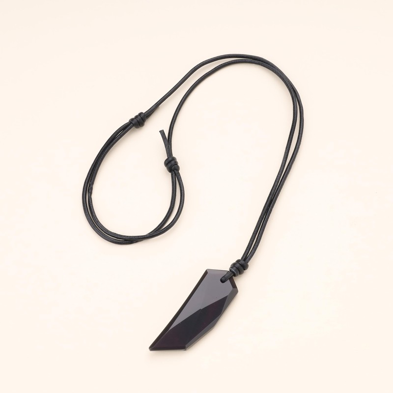 coai Wolf Fang Pendant Necklace, Non-metal, Black