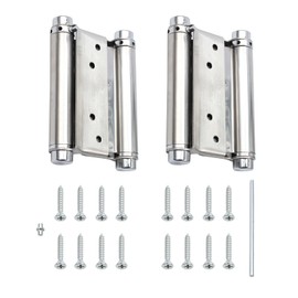 Bohaner Swing Door Hinge 2 Pieces 4 Inch Stainless Steel Hinges Small Door Hinge 35 kg Load Capacity Door Hinge for Saloon Door Swing Door Metal & Wooden Doors