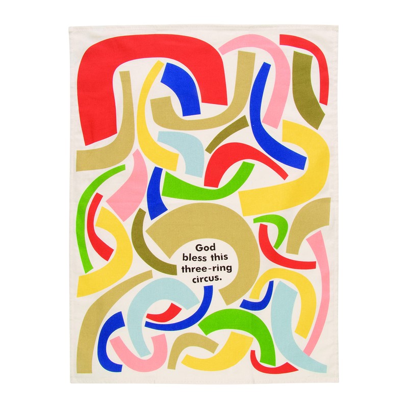 Blue Q Circus Three Ring Tea Towel - Single