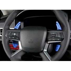 iJDMTOY Ralliart Style Blue Lightweight Aluminum Large Paddle Extensions Compatible with 2022-up Mitsubishi Outlander