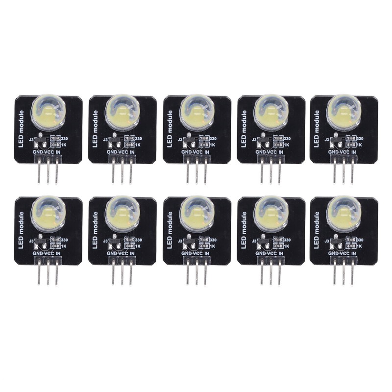 10Pcs LED Module 10mm 3.3V‑5V Decorative Light Board Chip Bulb