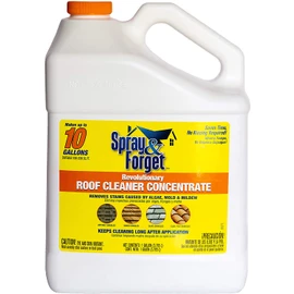 Spray & Forget Revolutionary Roof Cleaner Concentrate – Exterior Mold Stain Remover - 1 Gallon