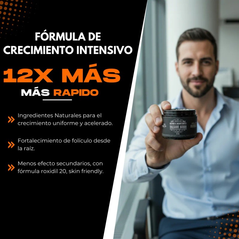 Kit Unidades Balsamo Crecer Barba Cítrica